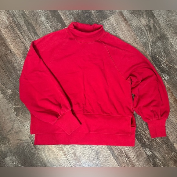 CALIA by Carrie Underwood Tops - CALIA by Carrie Underwood Women's French Terry Mock Neck Pullover Red Small